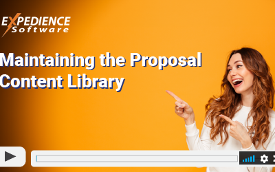 Maintaining the Proposal Content Library