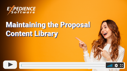 Maintaining the Proposal Content Library