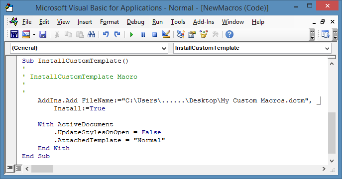 Microsoft Visual Basic for Applications